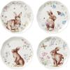 imageLenox 893465 Butterfly Meadow Bunny 4Piece Accent Plate Set Easter Drinkware395 LB