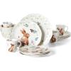 imageLenox 894104 Butterfly Meadow Bunny 16Piece Set Easter Dinnerware Set