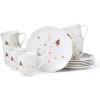 imageLenox 894547 Butterfly Meadow Seasonal 12Piece Dessert Set Christmas Dinnerware12Piece Dinnerware Set