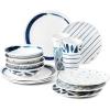 imageLenox 895240 Blue Bay Melamine Assorted Tumblers Set of 4 Lightweight Melamine Material16Piece Dinnerware Set