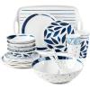 imageLenox 895240 Blue Bay Melamine Assorted Tumblers Set of 4 Lightweight Melamine Material20Piece Dinnerware Set