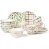 imageLenox 895258 Bayberry 12Piece Dessert Set Christmas Drinkware Holiday Hosting12Piece Dessert Set