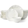 24-Piece Dinnerware Set  White