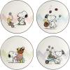 imageLenox 895684 Peanuts Easter Snoopy 4Piece Accent Plates Set Spring Dinnerware