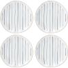 imageLenox 895695 Blue Bay Stripes 4Piece Dinner Plate Set