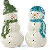 imageLenox Balsam Lane Snowman Salt ampamp Pepper Set 037 Green