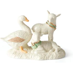 imageLenox 6399943 First Blessing Nativity Three Kings Figurine SetGoose  Lambs