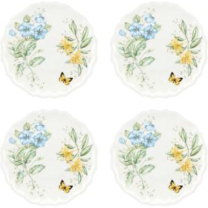 imageLenox 856373 Butterfly Meadow Melamine 4Piece Dinner Plates Lightweight Melamine Material