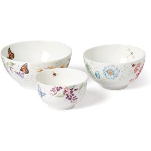 imageLenox 857699 Butterfly Meadow Ice Cream BowlIvoryBowls  Set of 3