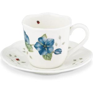 imageLenox 857699 Butterfly Meadow Ice Cream BowlIvoryEspresso CupSaucer