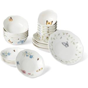imageLenox 857702 Butterfly Meadow Soup Bowl24Piece Bowl Set