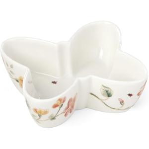 imageLenox 885606 Butterfly Meadow ButterflyShaped Bowl White