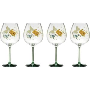 imageLenox 896701 Butterfly Meadow Stemless Wine Glasses Set of 4Balloon Glasses