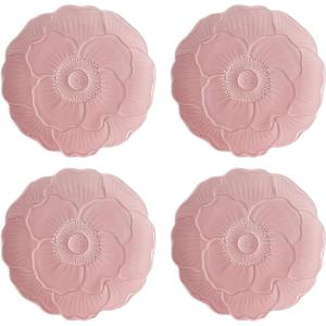 imageLenox 897161 Butterfly Meadow Floral Accent Plates Green Set of 4Pink
