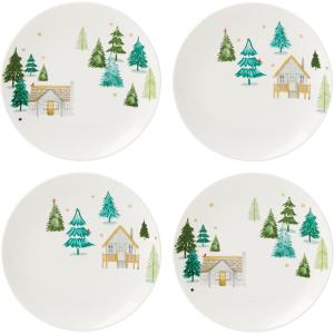 imageLenox Balsam Lane 4Piece Accent Plate Set 390 LB Green
