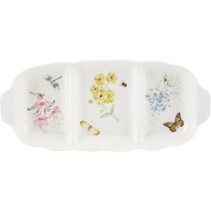 imageLenox Butterfly Meadow 3 Part Divided Serving Tray 230 LB
