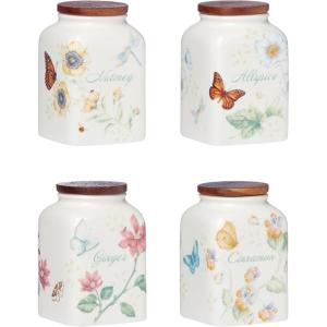 imageLenox Butterfly Meadow Baking Spice Jars Set of 4 140 LB Multi