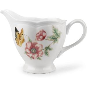 imageLenox Butterfly Meadow Double Handled Sugar Bowl with Lid White  1 Count Pack of 1070 LB