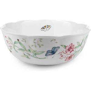 imageLenox Butterfly Meadow Serving Bowl  white body 