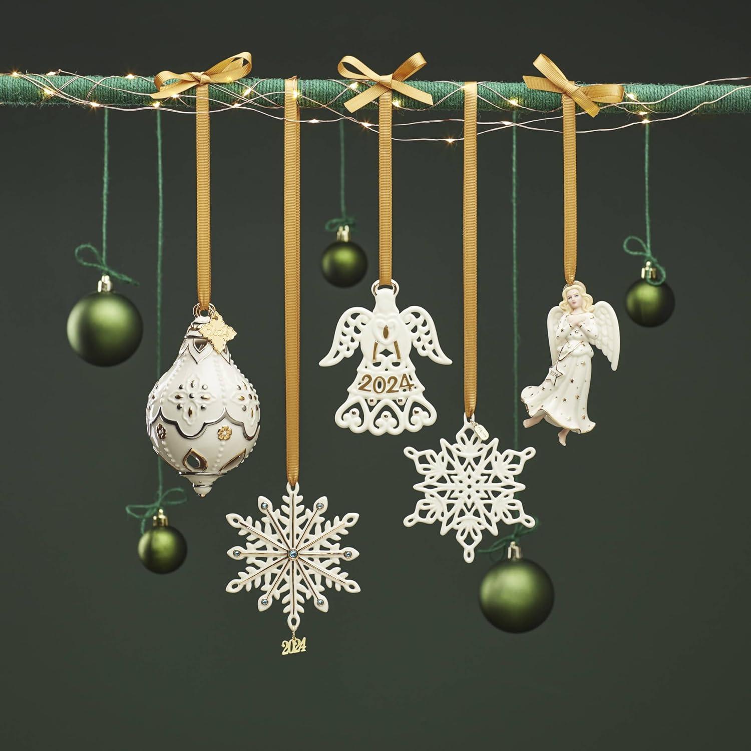 imageLenox 895772 2024 Snow Fantasies Snowflake Ornament ChristmasLenox Annual