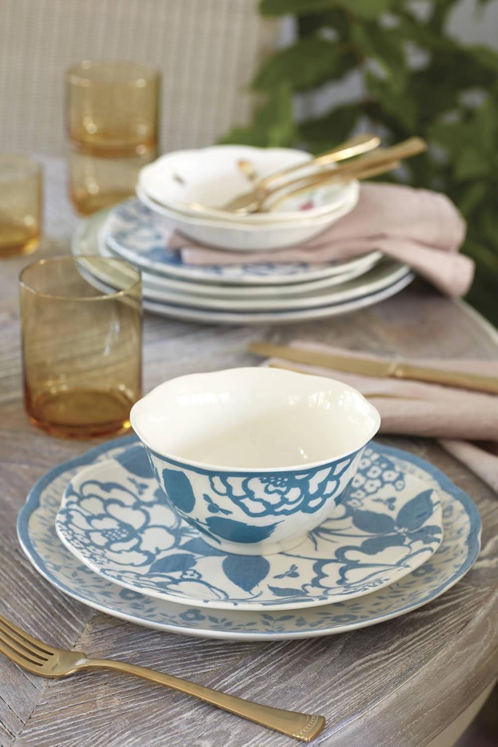 imageLenox Butterfly Meadow Cottage 12Piece Dinnerware Set 1755 LB Cornflower