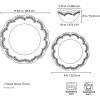 imageLenox 888917 Chelse Muse Fleur Matte Black 4Piece Bowl Set12Piece Dinnerware Set  Floral