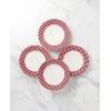 imageLenox 897166 Gingham Dinner Plates Set of 4 Pink Valentines DayRed