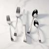 imageLenox Federal Platinum 5Piece Stainless Steel Flatware Place Setting Service for 1 Silver Frosted