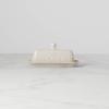 imageLenox French Perle White Tall Salt and Pepper Set Covered Butter Tray