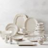 imageLenox French Perle White Tall Salt and Pepper Set Oval Platter