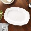 imageLenox French Perle White Tall Salt and Pepper Set Serving Platter  Large
