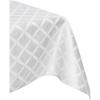 imageLenox Laurel Leaf 70quotx144quot Oblong Tablecloth IvoryPlatinum