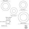 imageLenox Venetian Lace Saucer White5Piece Place Setting