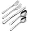 imageOneida Flight 65 Piece Everyday Flatware Service for 12 180 Stainless Steel Silverware Set Dishwasher Safe12Piece Flatware Set