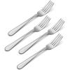 imageOneida Flight 65 Piece Everyday Flatware Service for 12 180 Stainless Steel Silverware Set Dishwasher SafeDinner Forks  Set of 4