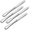imageOneida Flight 65 Piece Everyday Flatware Service for 12 180 Stainless Steel Silverware Set Dishwasher SafeDinner Knives  Set of 4