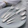 imageOneida Flight 65 Piece Everyday Flatware Service for 12 180 Stainless Steel Silverware Set Dishwasher SafeDinner Spoon