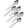 imageOneida Flight 65 Piece Everyday Flatware Service for 12 180 Stainless Steel Silverware Set Dishwasher SafeTeaspoons  Set of 6
