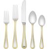 imageLenox 5Piece Vintage Jewel Gold Place Setting  Silver Gold