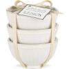 imageLenox 858037  French Perle Groove Bowls Set of 3 Mini WhiteWhite