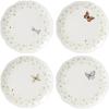 imageLenox 894543 Butterfly Meadow Vines 4Piece Rice Bowl SetDinner Plates  Set of 4