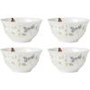 imageLenox 894543 Butterfly Meadow Vines 4Piece Rice Bowl SetRice Bowls  Set of 4