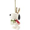 imageLenox 895787 Snoopy with Gift Ornament Christmas
