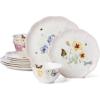 imageLenox 896975 Butterfly Meadow Pink Ombre 12Piece Dinnerware Set12Piece Dinnerware Set