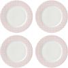 imageLenox 897166 Gingham Dinner Plates Set of 4 Pink Valentines DayPink