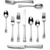 imageLenox Federal Platinum 5Piece Stainless Steel Flatware Place Setting Service for 1 Silver Frosted