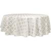 imageLenox Laurel Leaf 70quotx144quot Oblong Tablecloth IvoryPlatinum