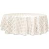 imageLenox Laurel Leaf 70quotx144quot Oblong Tablecloth IvoryWhite