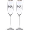 imagekate spade new york Bridal Party 2Piece Champagne Flute SetFlute Pair  Mr  Mr