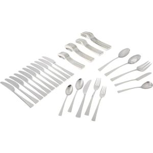 imageGorham 871430 Biscayne 65Piece Stainless Flatware Set Silver65Piece Set